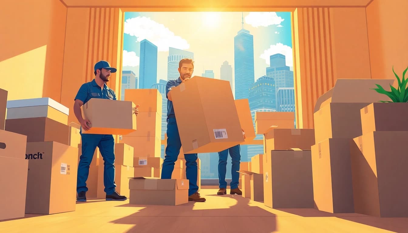Best Toronto Movers efficiently packing and organizing for a residential move.