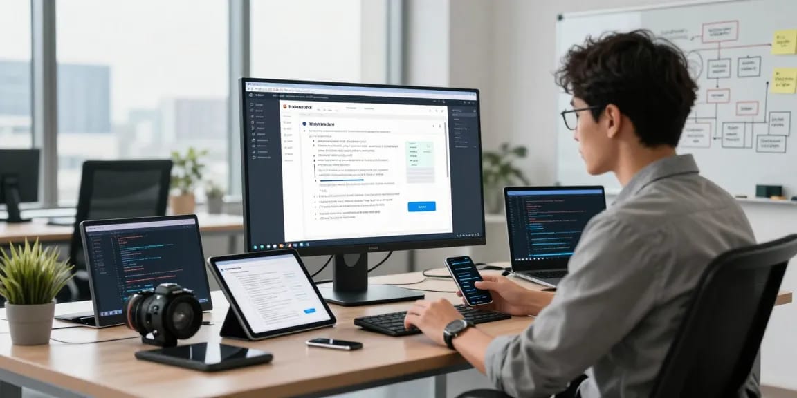 Detect PDF fraud by expert analyzing documents in modern digital workspace with AI tools.