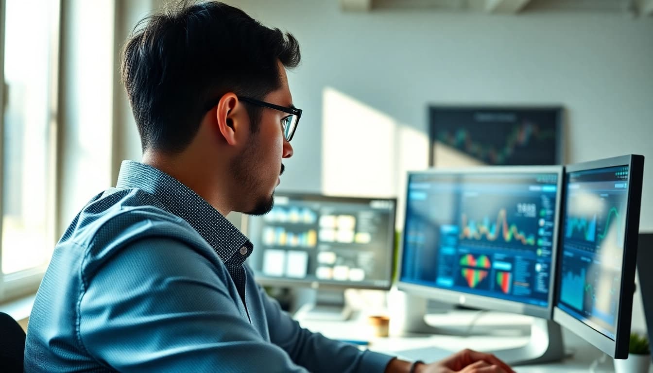 Learn How to monetize a single file link with a digital marketing expert in a vibrant office setting.