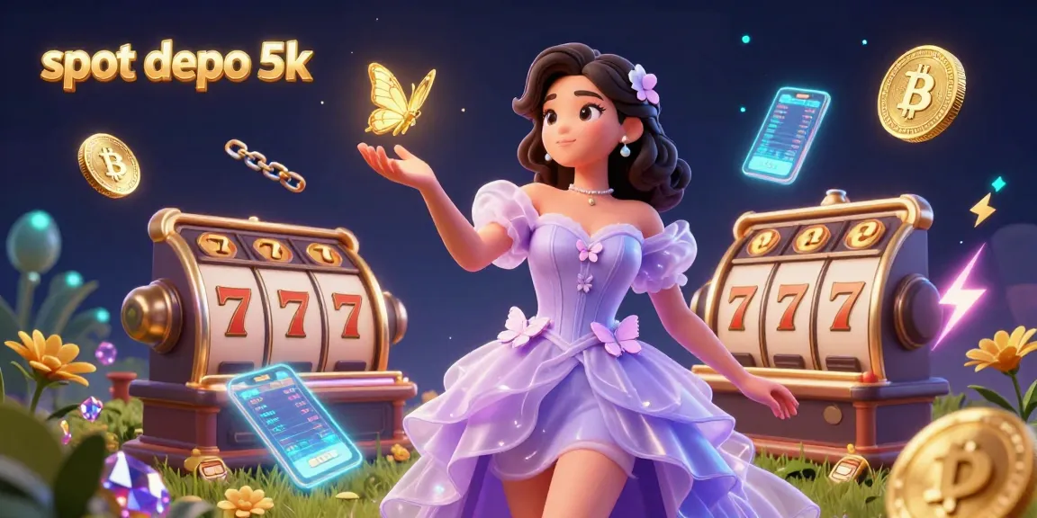 Experience the excitement of slot depo 5k with dynamic 3D casino elements and a stunning character.