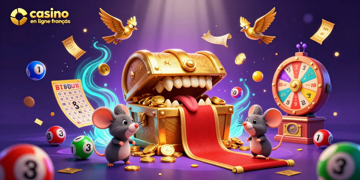 Jouer au casino en ligne français avec de riches éléments visuels et animés, capturant l'excitation des jeux d'argent.