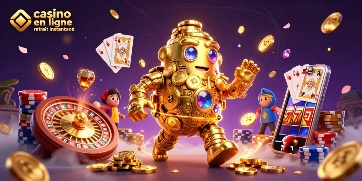 Faites le retrait instantané avec les machines à sous de casino en ligne retirant des pièces d'or et des pierres précieuses.
