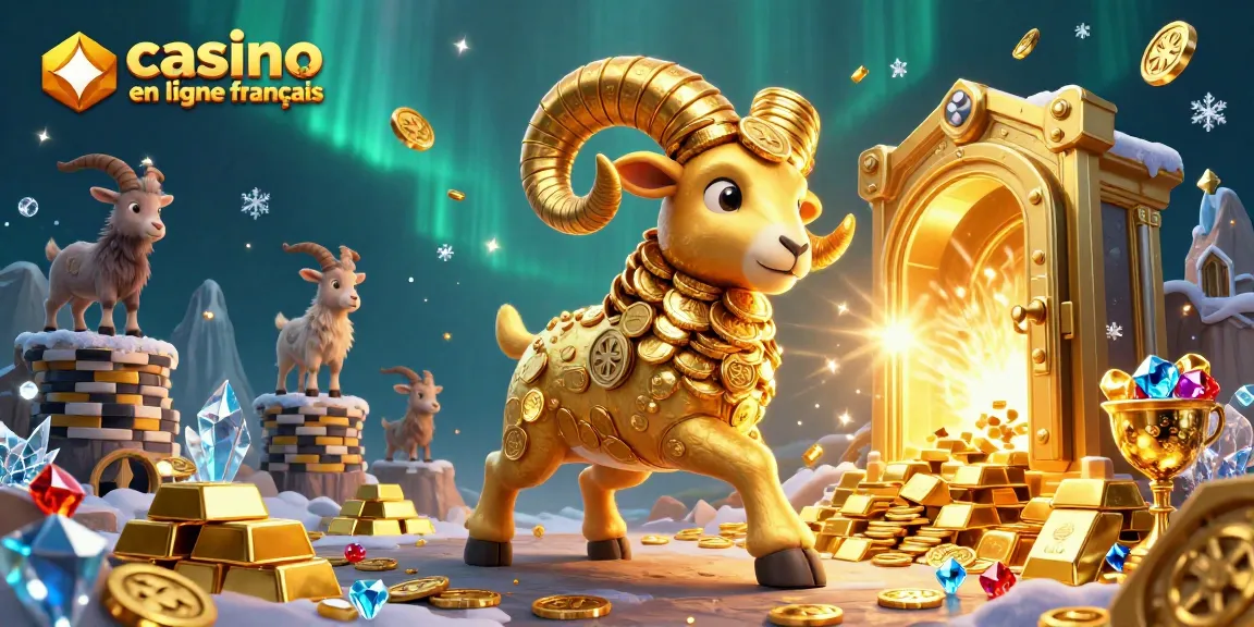 Atteignez des gains avec "casino en ligne français" dans une scène animée de casino emblématique.