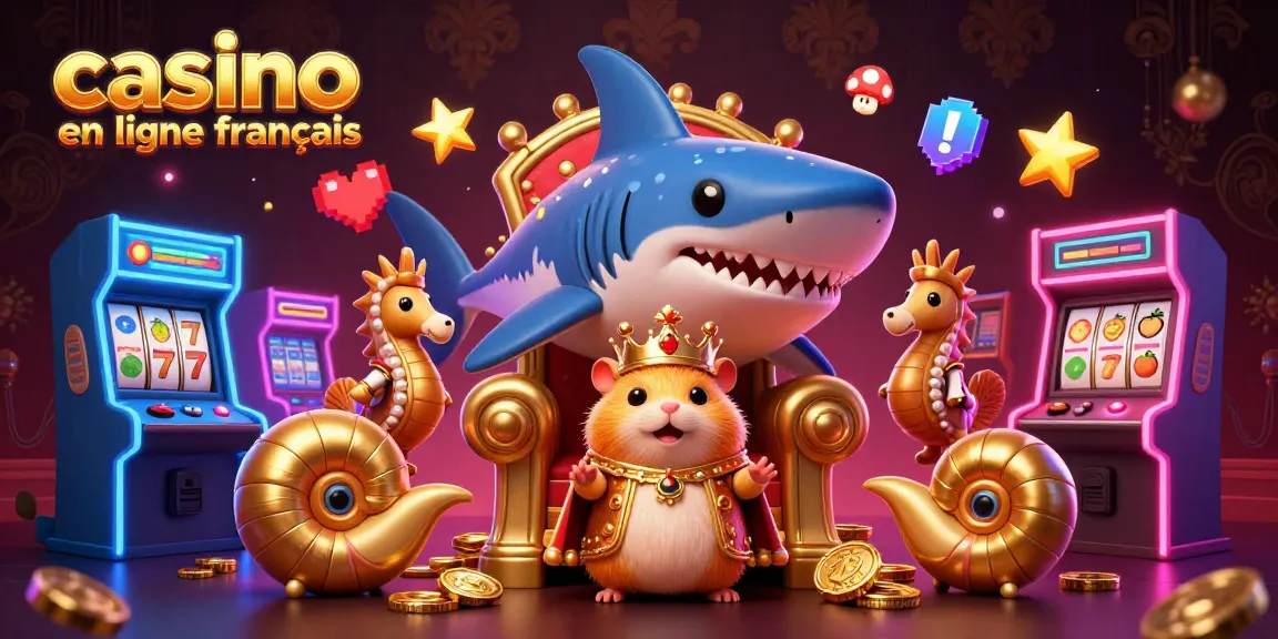 Plongez dans l'univers des jeux avec casino en ligne français, mettant en avant un roi hamster doré sur son trône original.