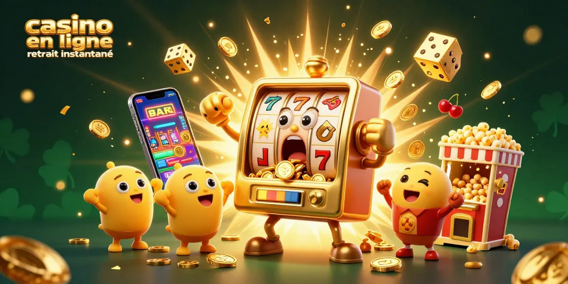Gagnez gros avec casino en ligne retrait instantané, une machine à sous animée et jackpot scintillant.