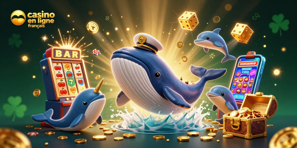 Profitez de l'excitation du casino en ligne français avec une illustration 3D captivante.