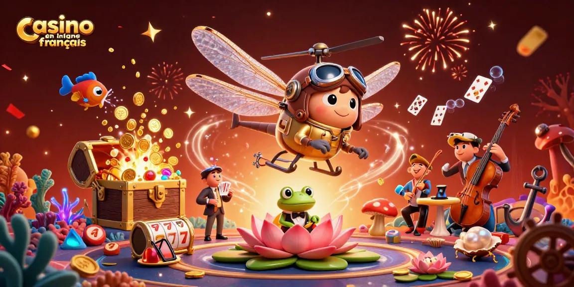 Casino en ligne français: plongez dans l'action avec un croupier grenouille et des jeux aux brillantes couleurs.