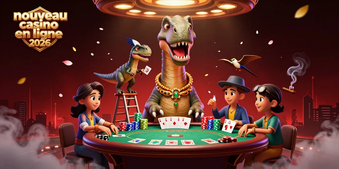 Jouer avec style dans un nouveau casino en ligne 2026, avec un brontosaurus amusant et des cartes.
