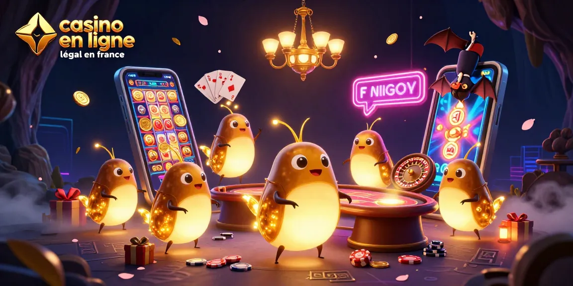 Jouez au casino en ligne légal en France avec des jeux captivants en ambiance lumineuse.