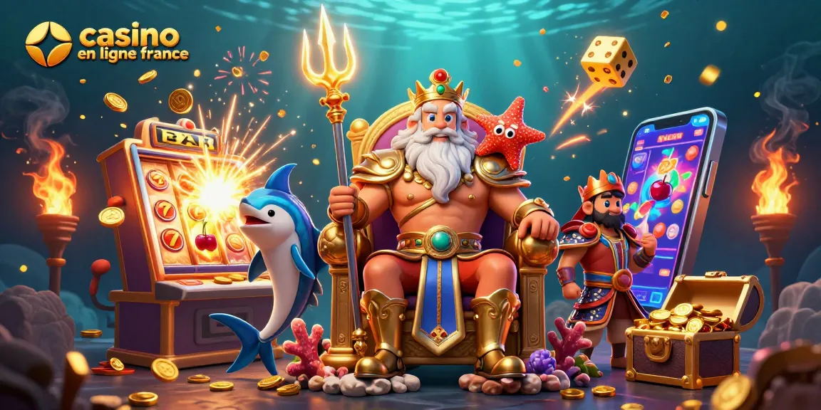 Plongez dans l'univers du casino en ligne France avec cette illustration captivante.