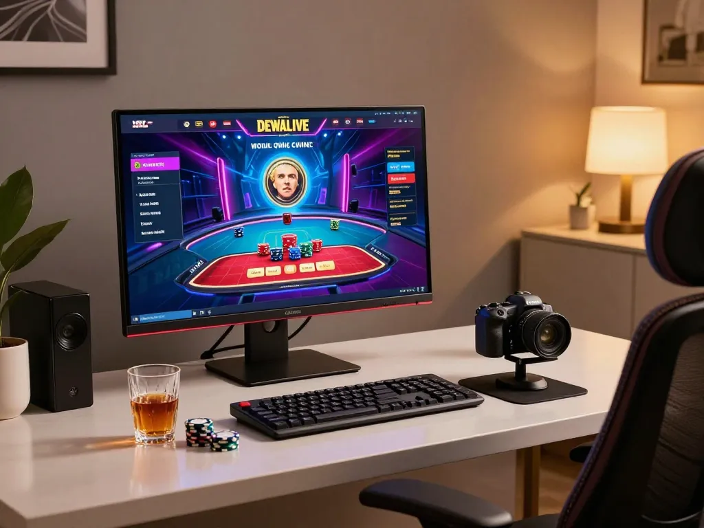Experience the excitement of DEWALIVE online gaming with a vibrant setup and strategic gameplay.