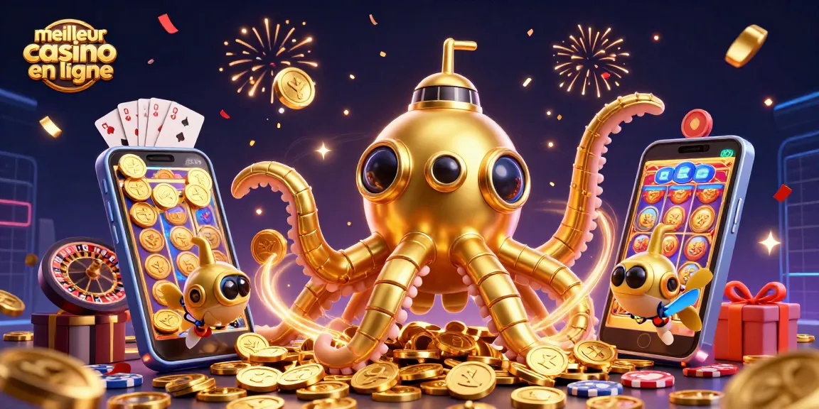 Jouer avec le meilleur casino en ligne, entouré de machines à sous et de symboles de jeu captivants.
