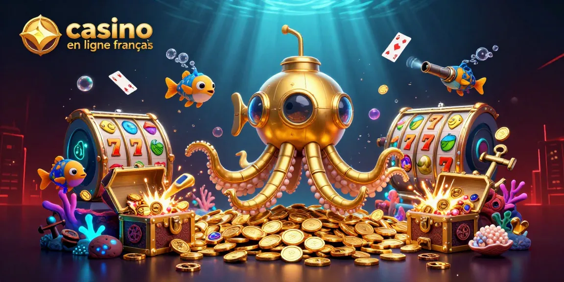 Gagnez avec le casino en ligne français et découvrez des trésors sous-marins riches en pièces d'or.
