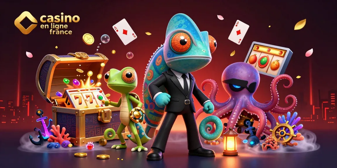 Découvrez le monde des jeux palpitants dans un casino en ligne en France avec un caméléon agent secret et ses amis.