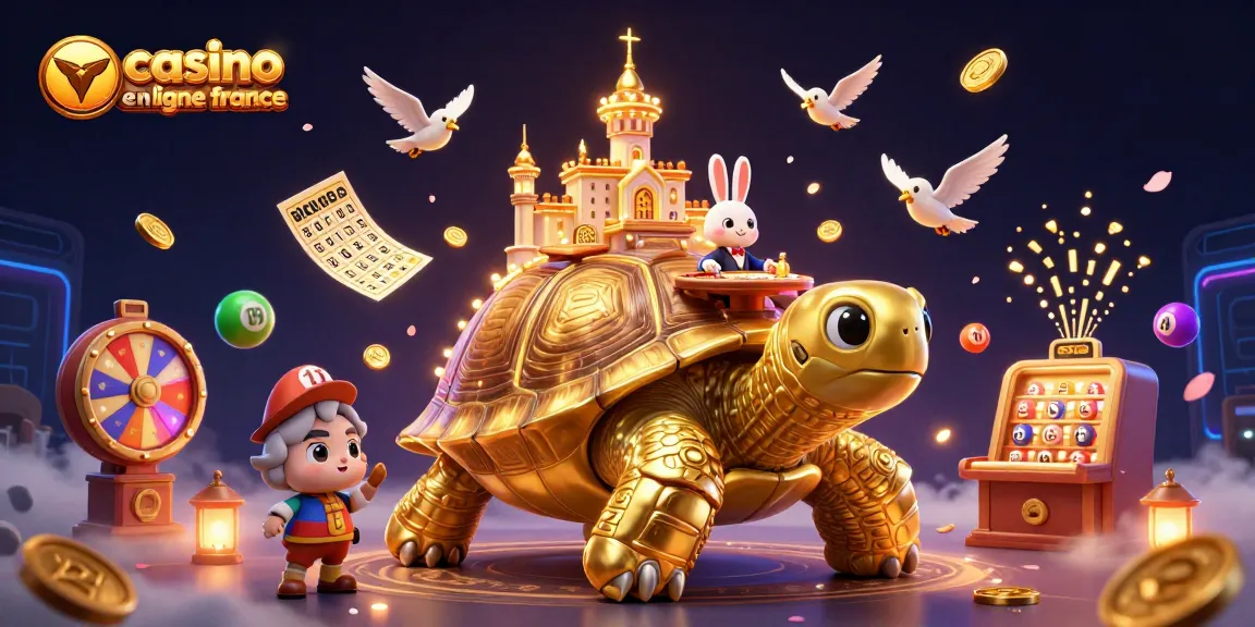 Gagnez des pièces dorées sur le meilleur casino en ligne France dans une scène de fête dynamique.