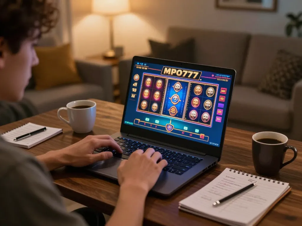 Pemain kasino online MPO777 menikmati mesin slot dan permainan langsung di lingkungan rumah yang nyaman.