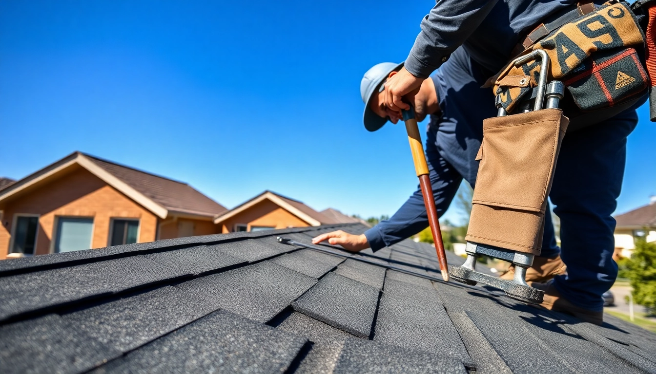 Delivering reliable roofing services through professional inspection of a residential roof.