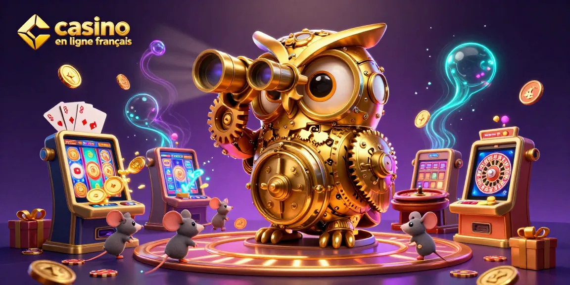 Jouez et gagnez avec le casino en ligne français, illustré par une scène animée de casino.