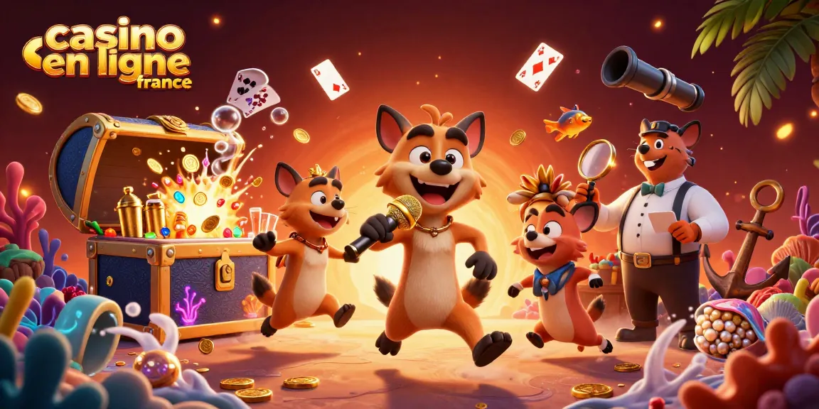 Découvrez le casino en ligne France animé par des hyènes dans un club comique, au milieu d'une scène ludique.