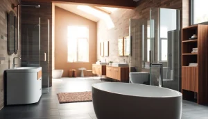 Besonderes Badezimmerdesign mit Produkten der sonni sanitär GmbH für elegante Gestaltung und Funktionalität.