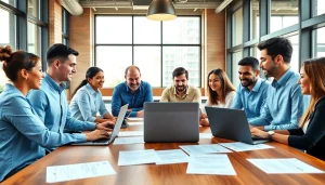 Engage with professionals in the job market through free job post chicago opportunities in a vibrant office setting.