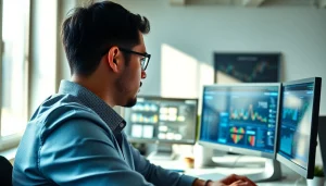 Learn How to monetize a single file link with a digital marketing expert in a vibrant office setting.