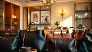 레플리카 고품질 아이템을 매력적으로 전시한 부티크의 모습