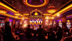 Experience the thrill of Olympus 1000 slot with vibrant casino visuals.