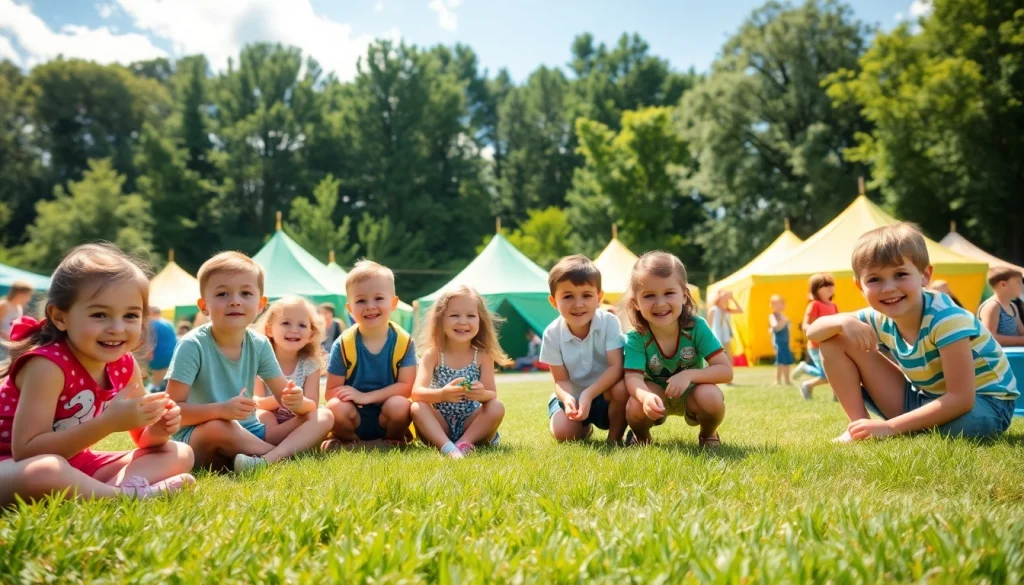 Excited children enjoy various activities at vibrant holiday camps during summer.