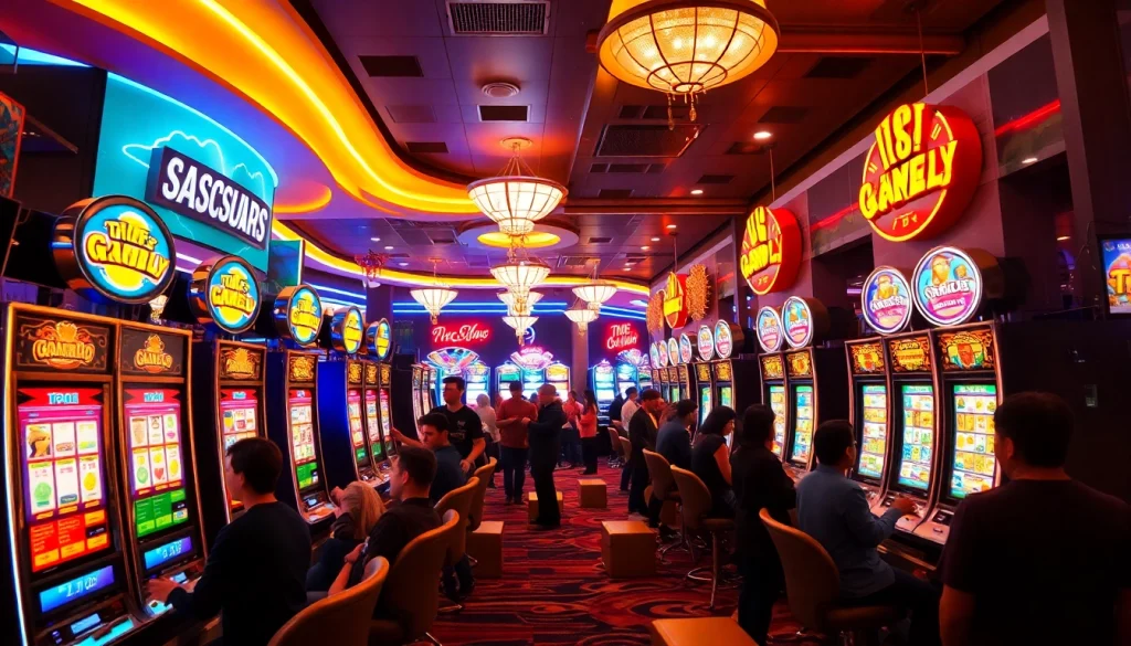 Slot deposit 1k pada mesin slot yang cerah dan penuh semangat.