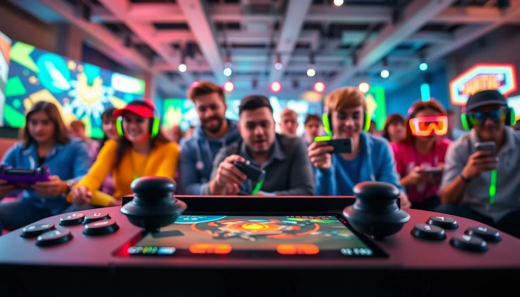 Engage with game reviews in a vibrant gaming setting featuring popular characters in action.