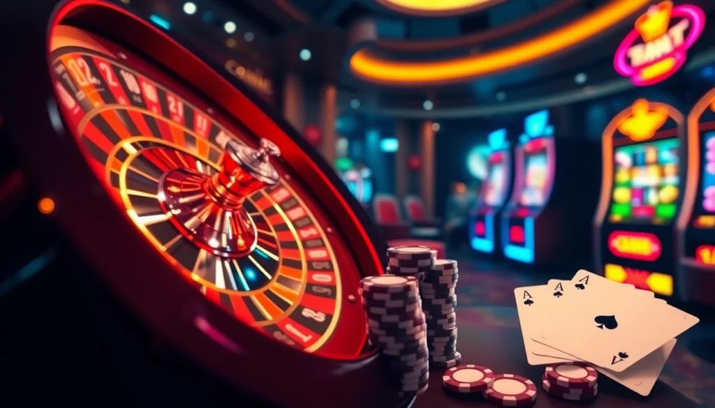 Vivez l'excitation du casino en ligne argent réel avec des tables de jeu illuminées et des machines à sous animées.