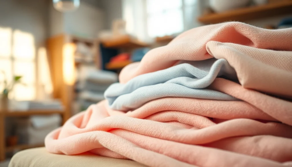 Zachte stof voor kleding in diverse kleuren, perfect voor ontwerpen en naaien.