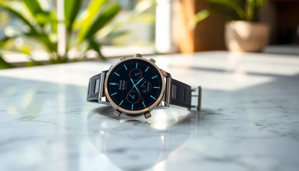 Finesse Smart Watch elegantly displayed, highlighting its modern design and features.